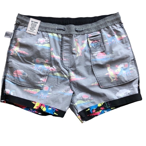 Party Pants Mens XXL Dinosaur Print 5 Inch Shorts - Picture 9 of 16